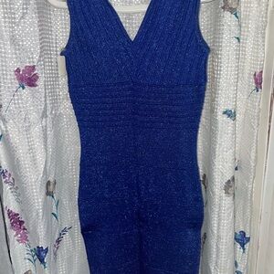 Wow Couture Shimmering Blue Dress